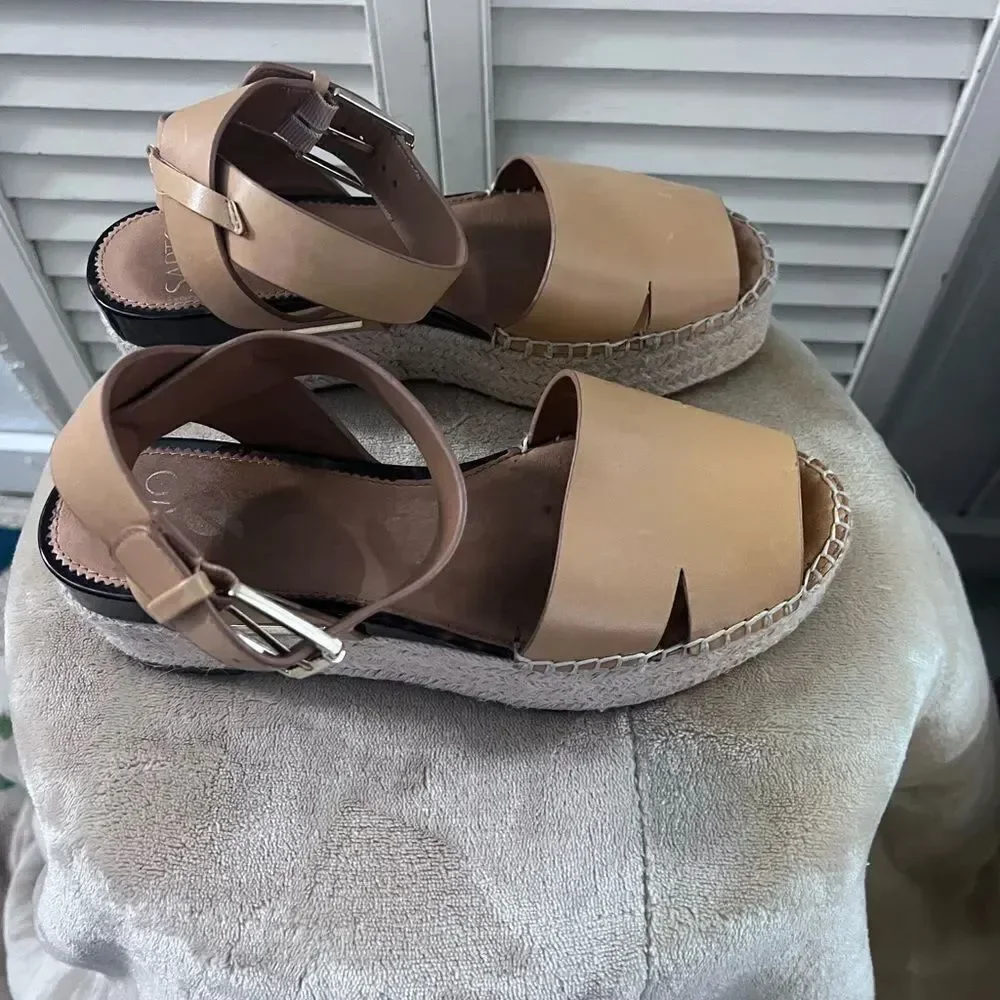 SARTO By Franco Sarto Tan Espadrille Shoes